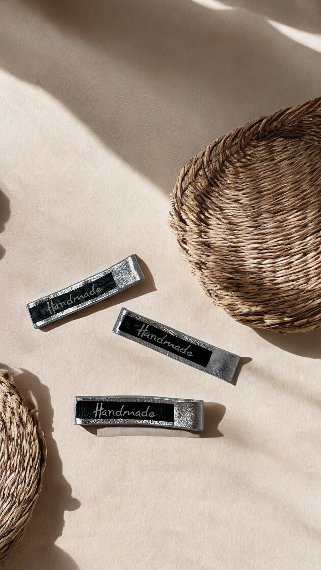 Elegant Handmade Faux Leather Hair Clip โจ | Minimalist Barrette for Chic Looks