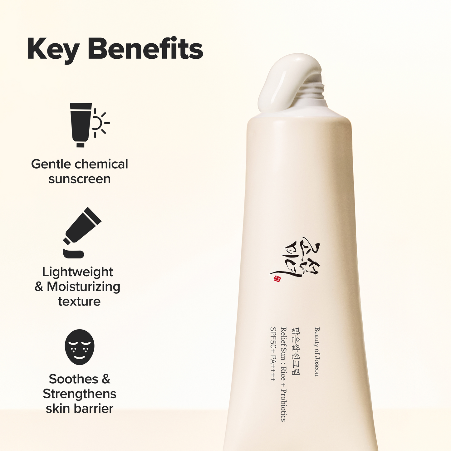 Beauty of Joseon Relief Sun: Rice + Probiotics SPF50+ PA++++ (50mL x 2) | Korean Hydrating Sunscreen – No White Cast, Lightweight UV Protection