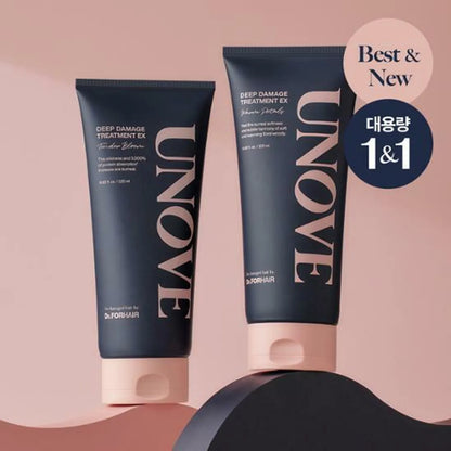 UNOVE Large Capacity Deep Damage Treatment EX Duo Set (Tender Bloom 320mL+Warm Petal 320mL)