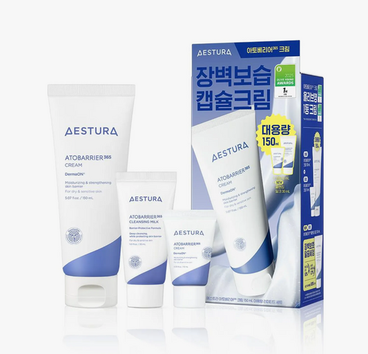 AESTURA Atobarrier 365 Cream 150ml Set (+Cream 10ml+Cleansing Milk 30ml)