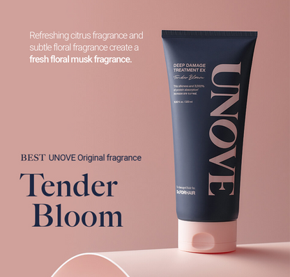 UNOVE Large Capacity Deep Damage Treatment EX Duo Set (Tender Bloom 320mL+Warm Petal 320mL)