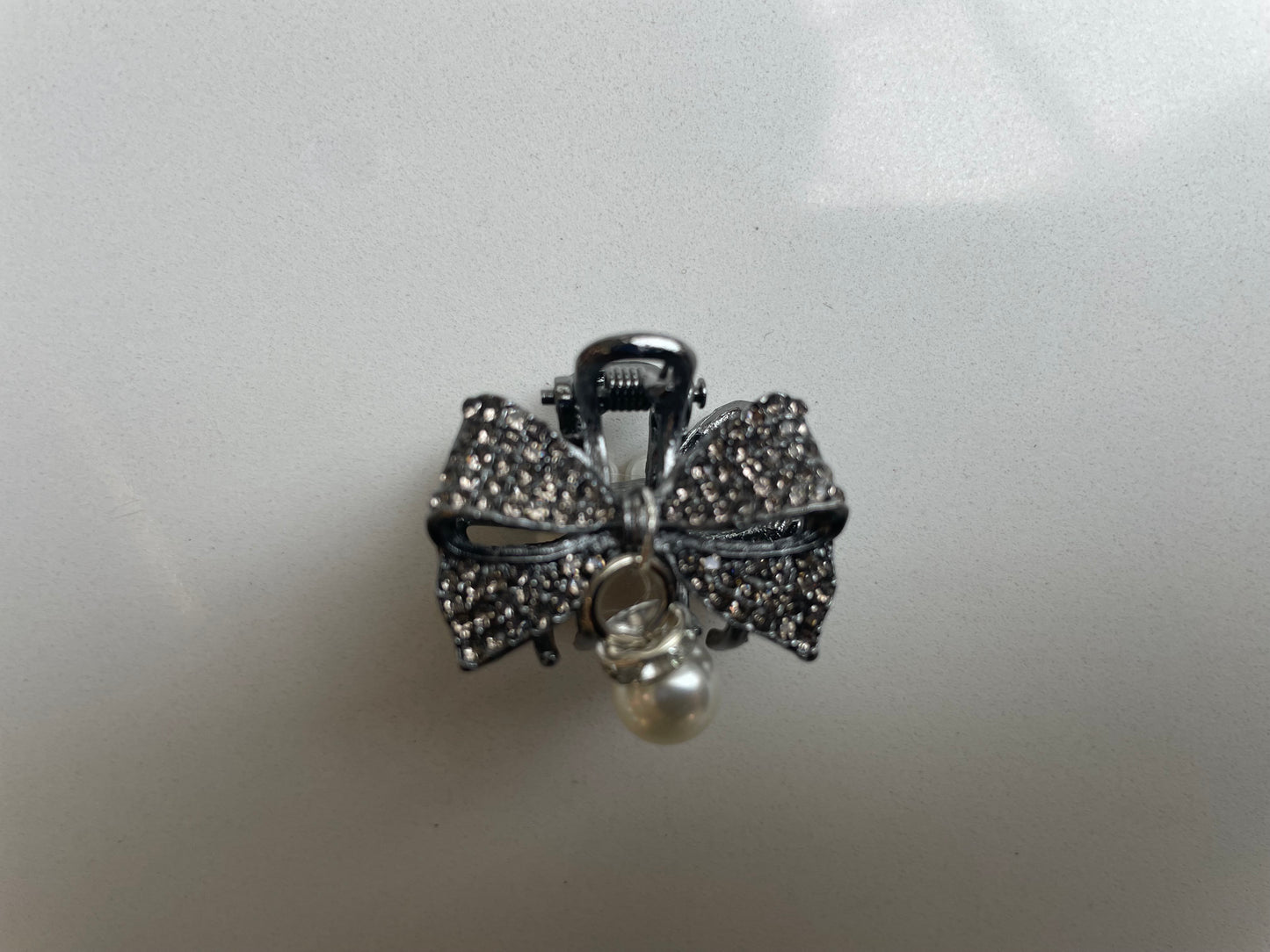 3cm - Luxury Rhinestone Bow HairClaw Elegant Pearl & Floral Design,Weddings,Parties,Everyday Glam,Gift for Her, Hair Accessory, Hairpin, Hair Clip