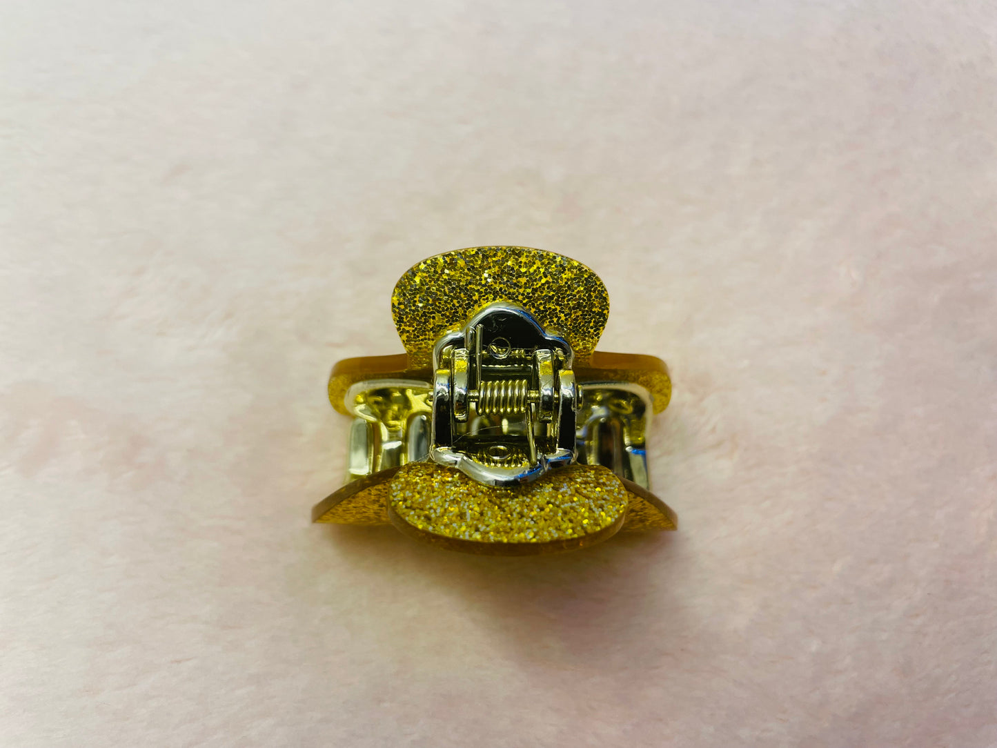 5cm - Glitter Hair Claw Clip, Sparkly Hair Accessory, Small Claw Clips, Women’s Hair Clips, Glittery Gold Clip, Stylish Silver Clip, Handmade Hair Clip