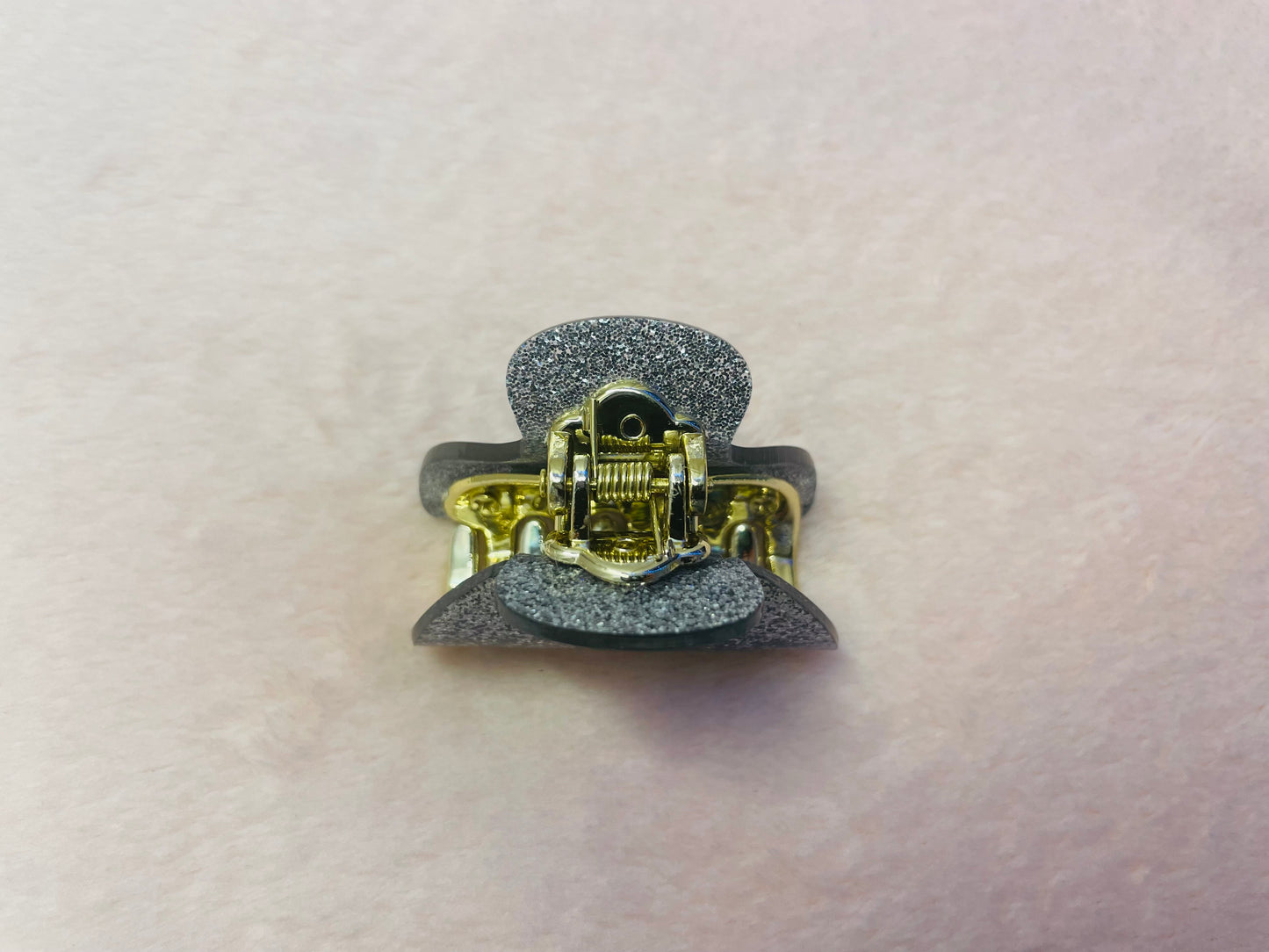 5cm - Glitter Hair Claw Clip, Sparkly Hair Accessory, Small Claw Clips, Women’s Hair Clips, Glittery Gold Clip, Stylish Silver Clip, Handmade Hair Clip