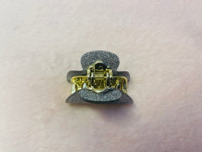 5cm - Glitter Hair Claw Clip, Sparkly Hair Accessory, Small Claw Clips, Women’s Hair Clips, Glittery Gold Clip, Stylish Silver Clip, Handmade Hair Clip