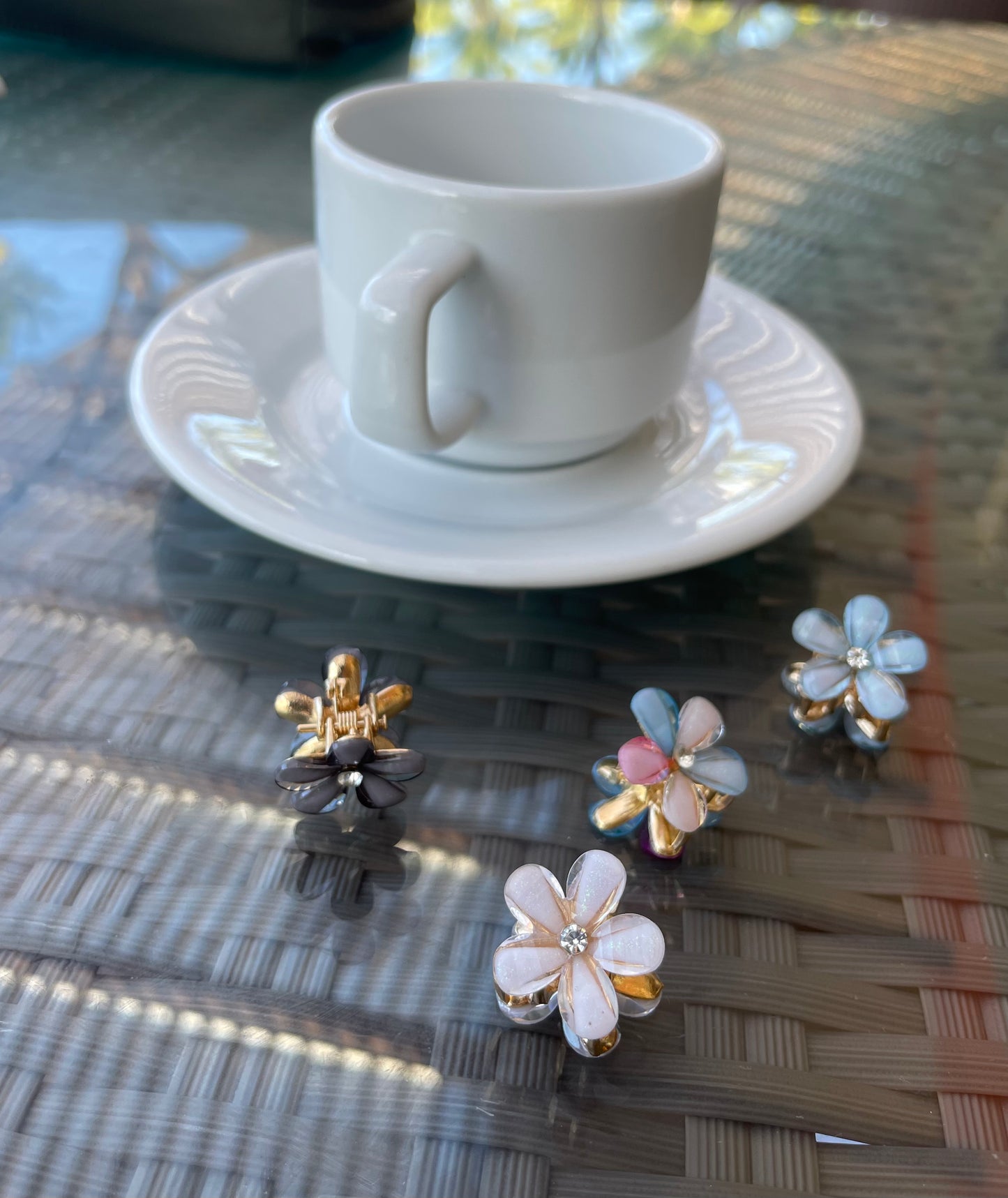 2.5cm/0.98in - Elegant & Adorable Flower Hairpin 7