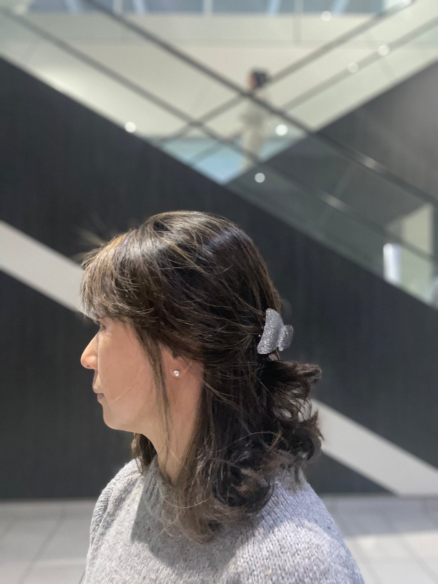 5cm - Glitter Hair Claw Clip, Sparkly Hair Accessory, Small Claw Clips, Women’s Hair Clips, Glittery Gold Clip, Stylish Silver Clip, Handmade Hair Clip