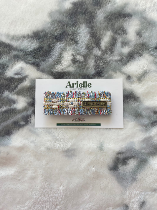 6.5cm - Handmade Tweed Hair Clip, Multicolor Hair Accessory, Elegant Hair Barrette for Women, Unique Gift Idea, Hair Pin