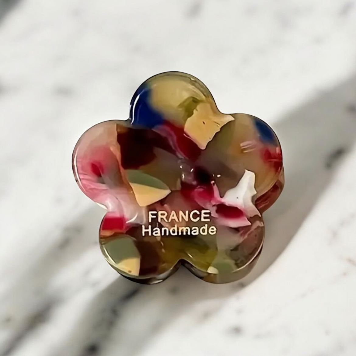 2.5cm/0.984in - French-Inspired Mini Flower Hair Claw
