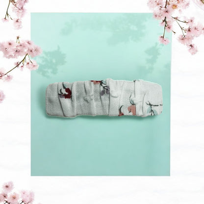 2-Piece Set:  5cm Kids Floral Fabric Hair Clip – Handmade Barrette for Girls