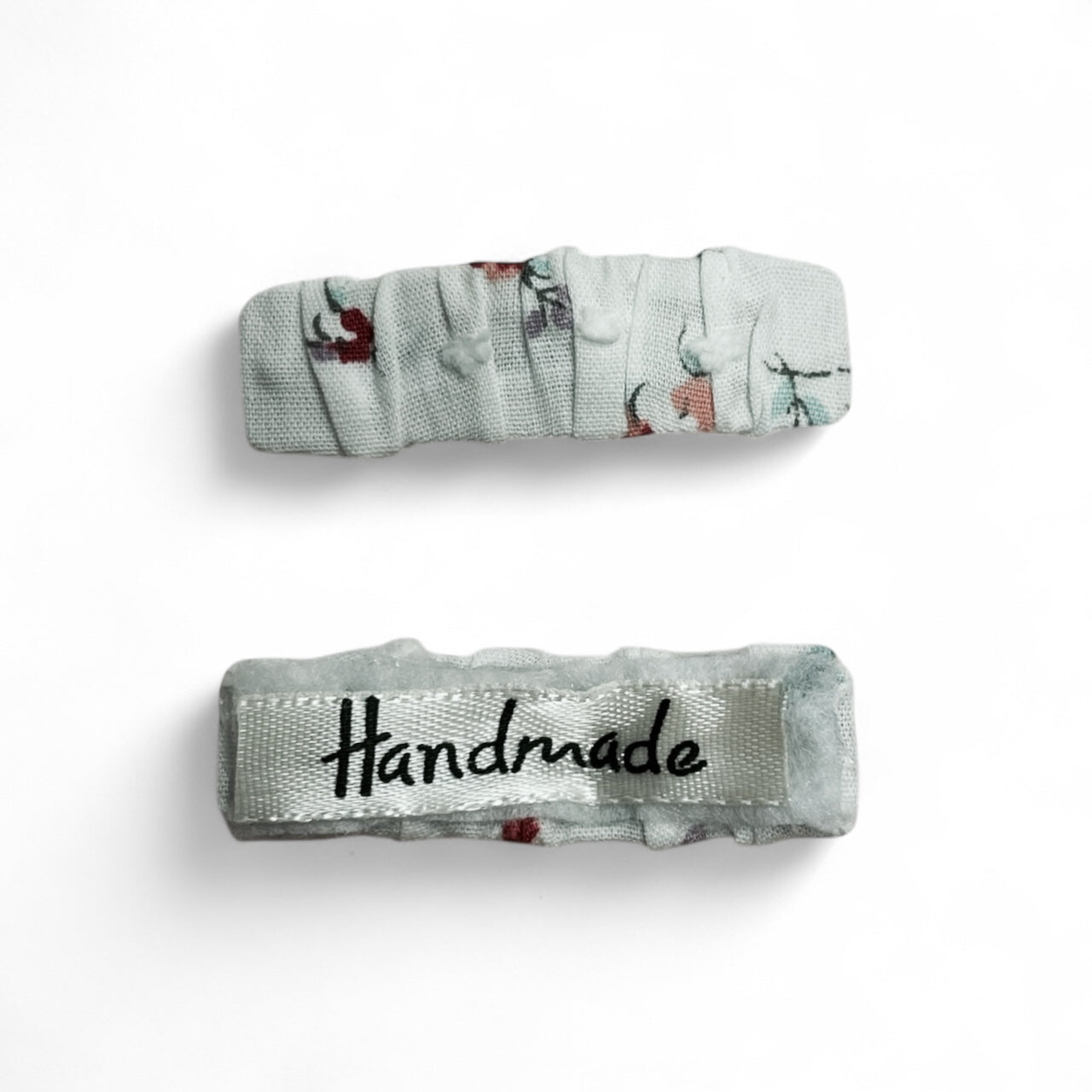 2-Piece Set:  5cm Kids Floral Fabric Hair Clip – Handmade Barrette for Girls