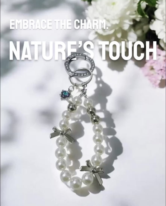 Ribbon Rose Keychain with Hand Strap 💐 | Phone Holder & Elegant Bag Charm