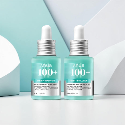 Anua PDRN Hyaluronic Acid Capsule 100 Serum 30ml Double Pack – The Secret to Plump, Glass Skin