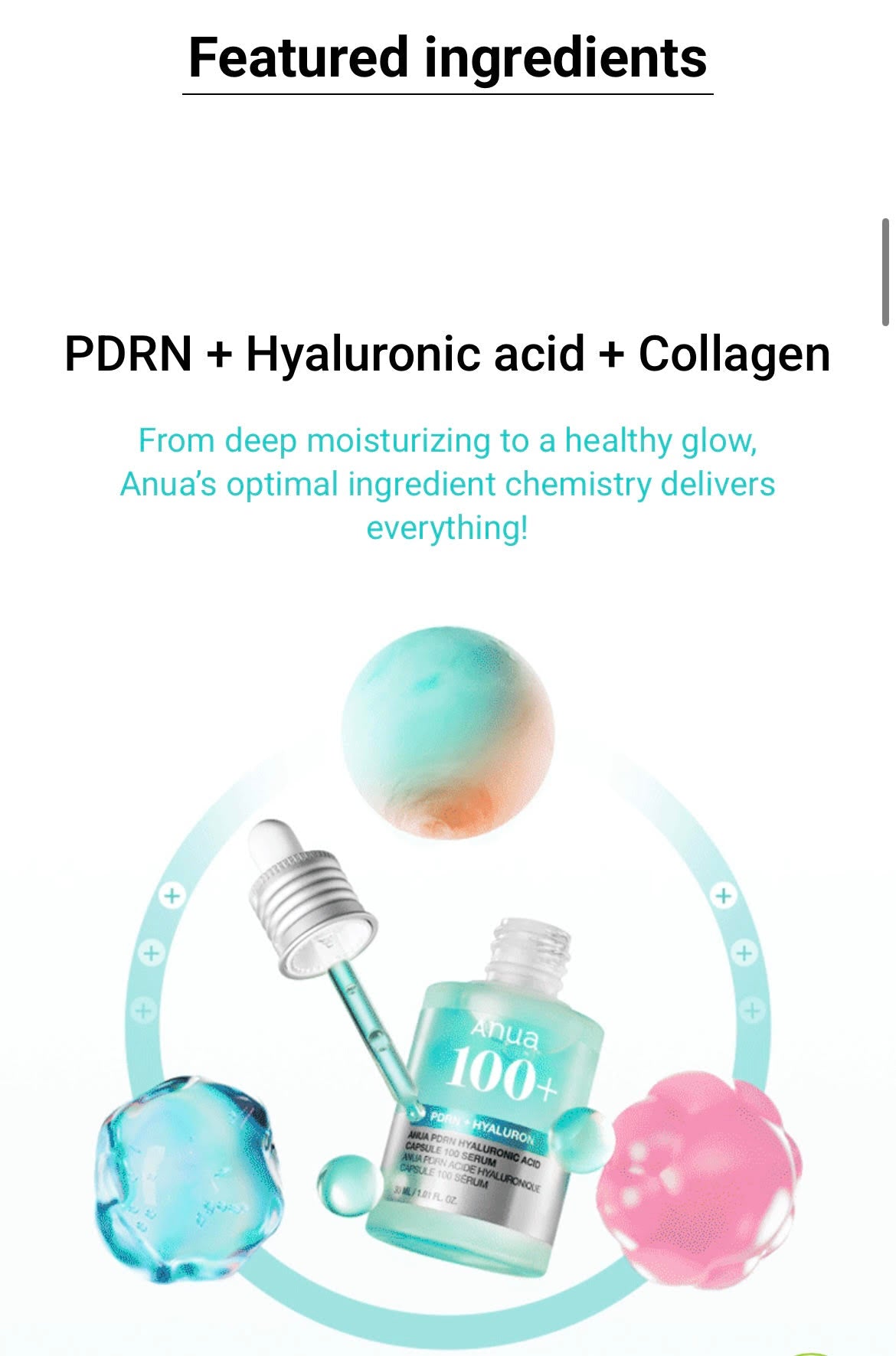 Anua PDRN Hyaluronic Acid Capsule 100 Serum 30ml Double Pack – The Secret to Plump, Glass Skin